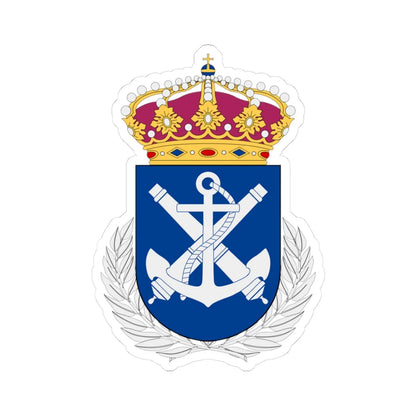 Marinens officershögskola vapen (Sweden) (Coat of Arms) STICKER Vinyl Kiss-Cut Decal 3 Inch White - The Sticker Space