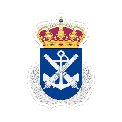 Marinens officershögskola vapen (Sweden) (Coat of Arms) STICKER Vinyl Kiss-Cut Decal 6 Inch White - The Sticker Space