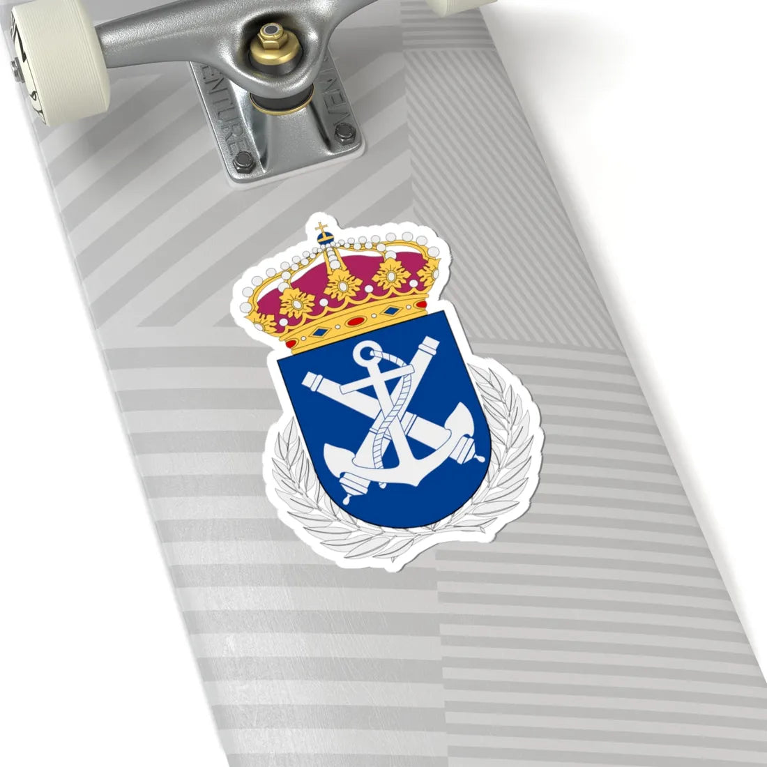 Marinens officershögskola vapen (Sweden) (Coat of Arms) STICKER Vinyl Kiss-Cut Decal - The Sticker Space