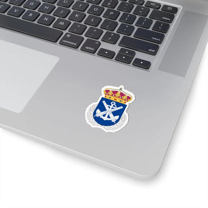 Marinens officershögskola vapen (Sweden) (Coat of Arms) STICKER Vinyl Kiss-Cut Decal - The Sticker Space
