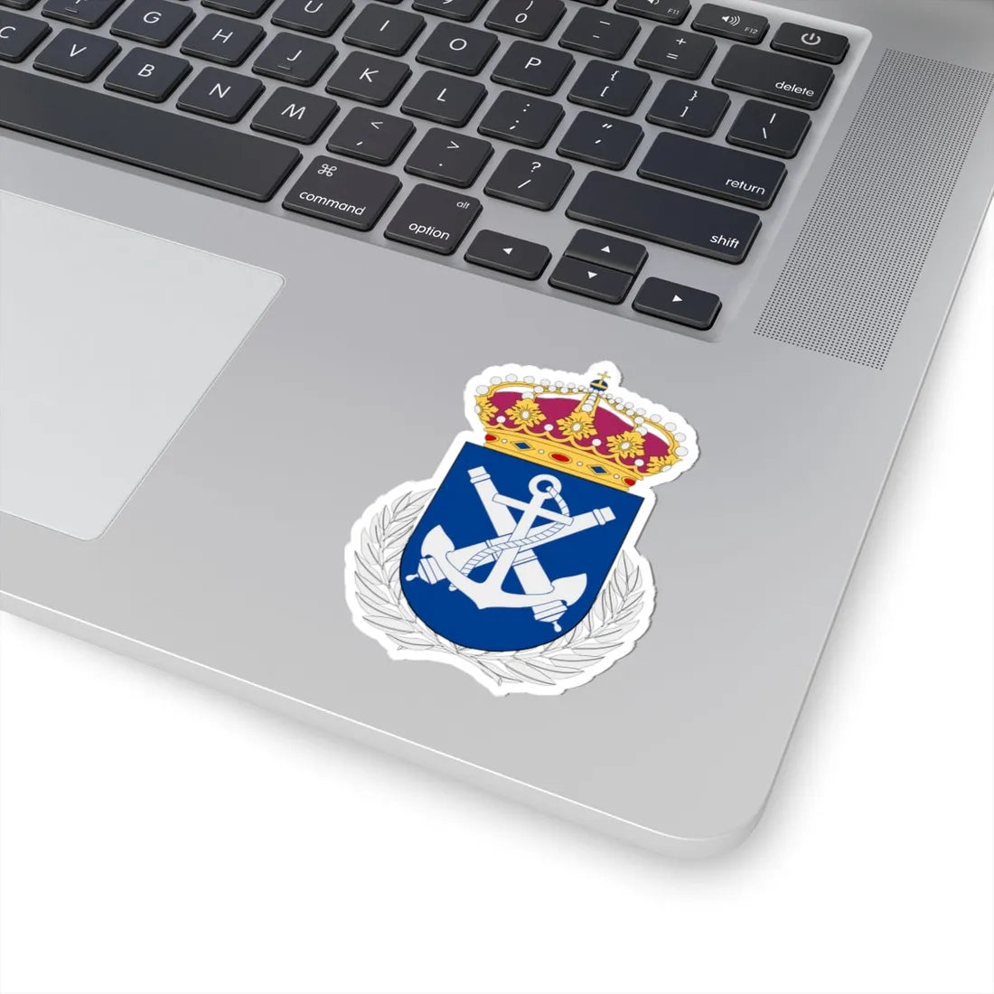 Marinens officershögskola vapen (Sweden) (Coat of Arms) STICKER Vinyl Kiss-Cut Decal - The Sticker Space