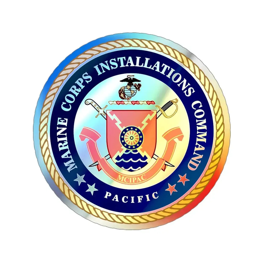 Marines Corps Installations Command Pacific (USMC) Holographic STICKER Die-Cut Vinyl Decal - The Sticker Space