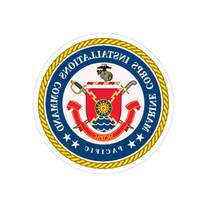 Marines Corps Installations Command Pacific (USMC) REVERSE PRINT Transparent STICKER-2" × 2"-The Sticker Space