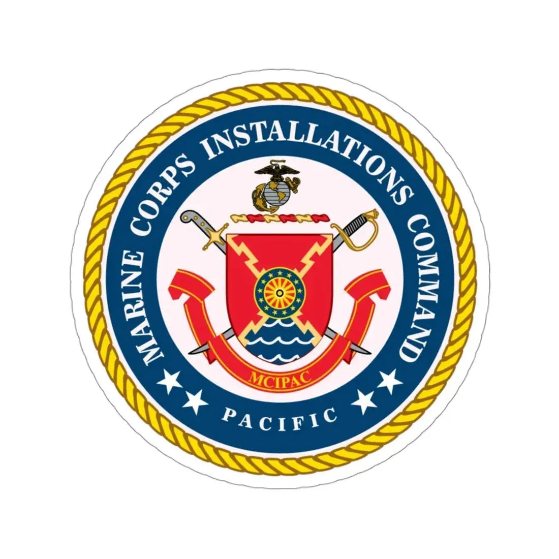 Marines Corps Installations Command Pacific (USMC) STICKER Vinyl Die-Cut Decal 3 Inch - The Sticker Space