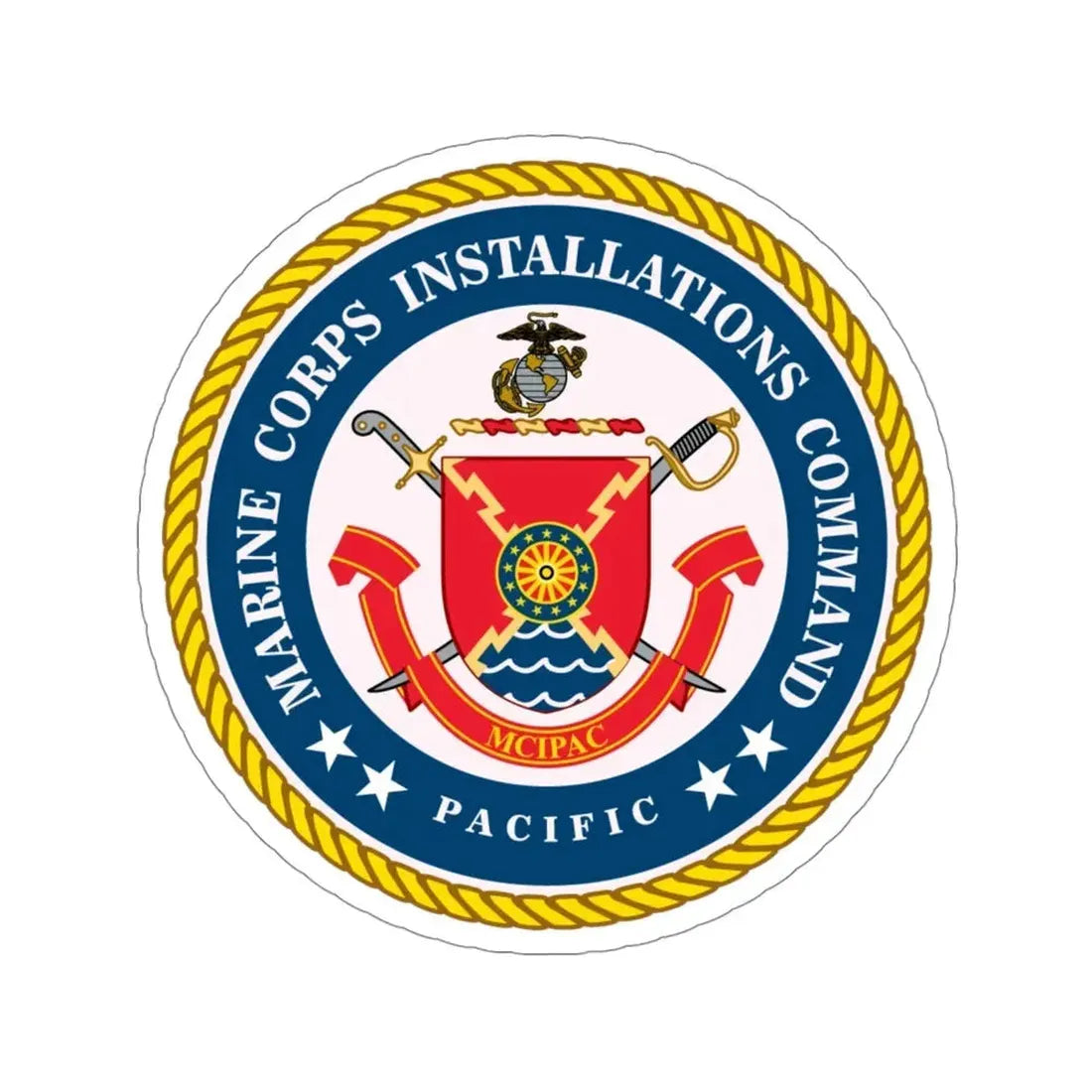 Marines Corps Installations Command Pacific (USMC) STICKER Vinyl Die-Cut Decal 4 Inch - The Sticker Space