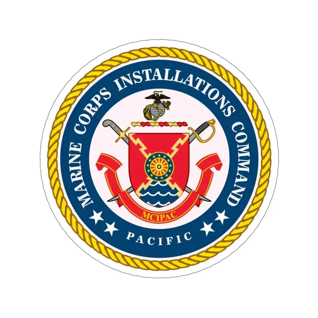 Marines Corps Installations Command Pacific (USMC) STICKER Vinyl Die-Cut Decal 5 Inch - The Sticker Space