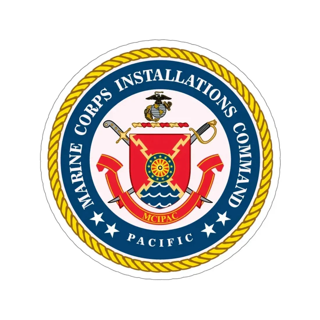 Marines Corps Installations Command Pacific (USMC) STICKER Vinyl Die-Cut Decal 6 Inch - The Sticker Space