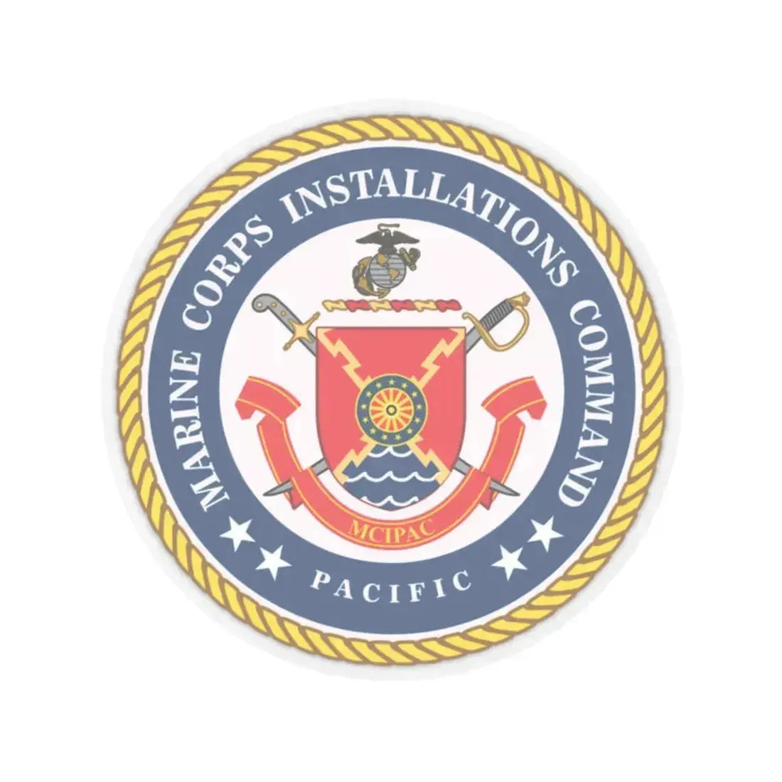 Marines Corps Installations Command Pacific (USMC) STICKER Vinyl Kiss-Cut Decal 2 Inch Transparent - The Sticker Space