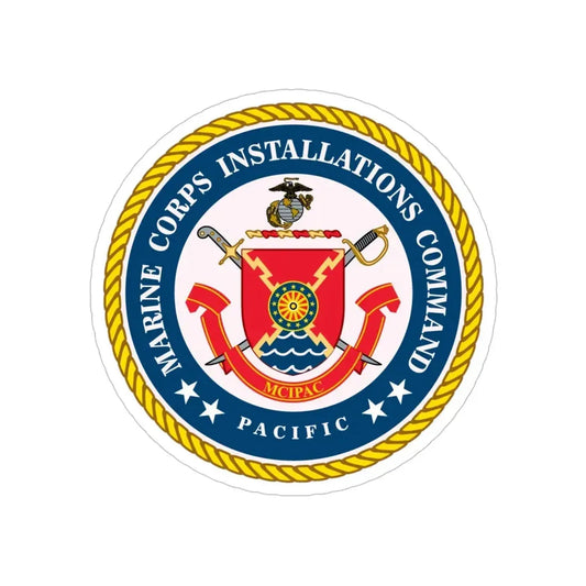 Marines Corps Installations Command Pacific (USMC) Transparent STICKER Die-Cut Vinyl Decal 6 Inch - The Sticker Space