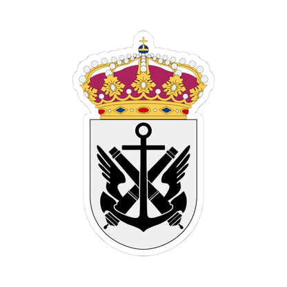 Marinflygledningen vapen (Sweden) (Coat of Arms) STICKER Vinyl Kiss-Cut Decal 4 Inch White - The Sticker Space