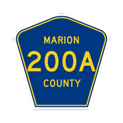 Marion County 200A (Florida) (Road Sign) STICKER Vinyl Kiss-Cut Decal 2 Inch White - The Sticker Space