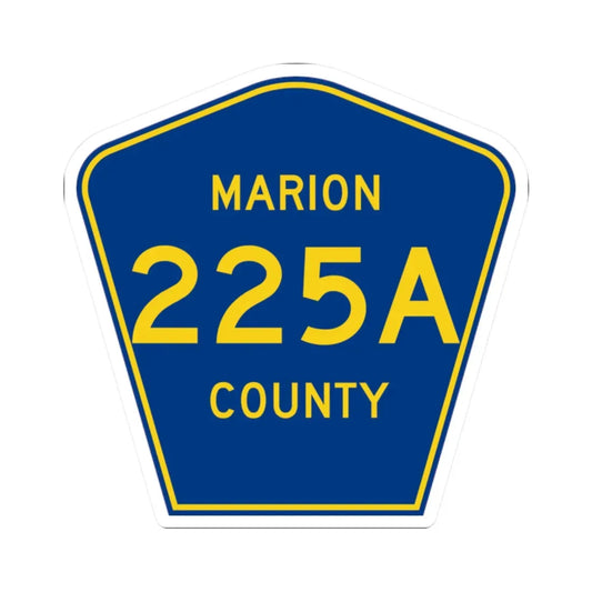 Marion County 225A (Florida) (Road Sign) STICKER Vinyl Kiss-Cut Decal 2 Inch White - The Sticker Space