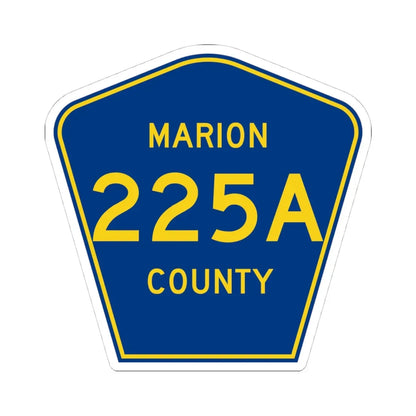 Marion County 225A (Florida) (Road Sign) STICKER Vinyl Kiss-Cut Decal 4 Inch White - The Sticker Space