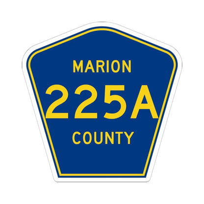 Marion County 225A (Florida) (Road Sign) STICKER Vinyl Kiss-Cut Decal 6 Inch White - The Sticker Space