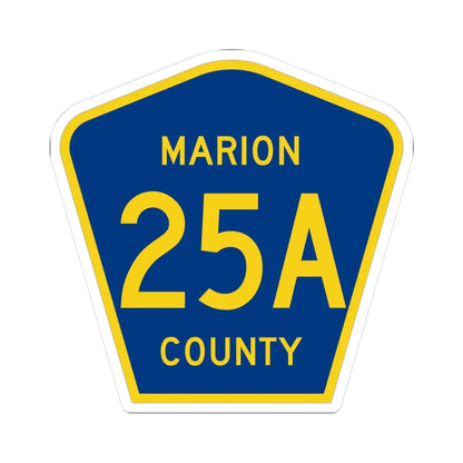 Marion County 25A (Florida) (Road Sign) STICKER Vinyl Kiss-Cut Decal 3 Inch White - The Sticker Space