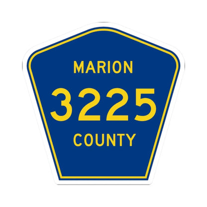 Marion County Route 3225 AR (Arkansas) (Road Sign) STICKER Vinyl Kiss-Cut Decal 2 Inch White - The Sticker Space