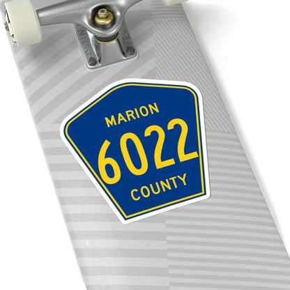 Marion County Route 6022 AR (Arkansas) (Road Sign) STICKER Vinyl Kiss-Cut Decal - The Sticker Space