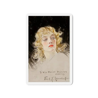 Marion Davies (Magazine Illustration) Refrigerator Magnet 3 Inch - The Sticker Space