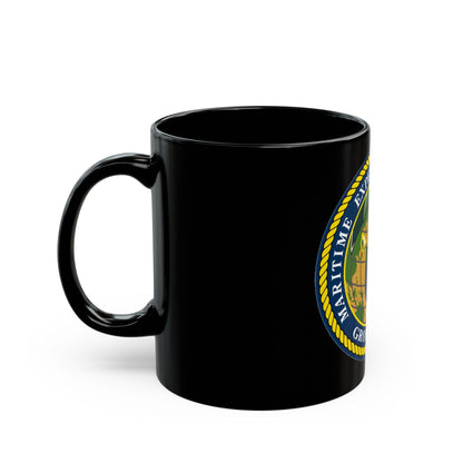 Maritime Expeditionary Grp 1 (U.S. Navy) Black Coffee Mug-The Sticker Space