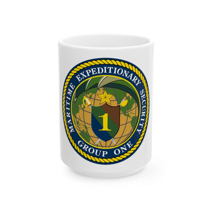 Maritime Expeditionary Grp 1 (U.S. Navy) White Coffee Mug-15oz-The Sticker Space