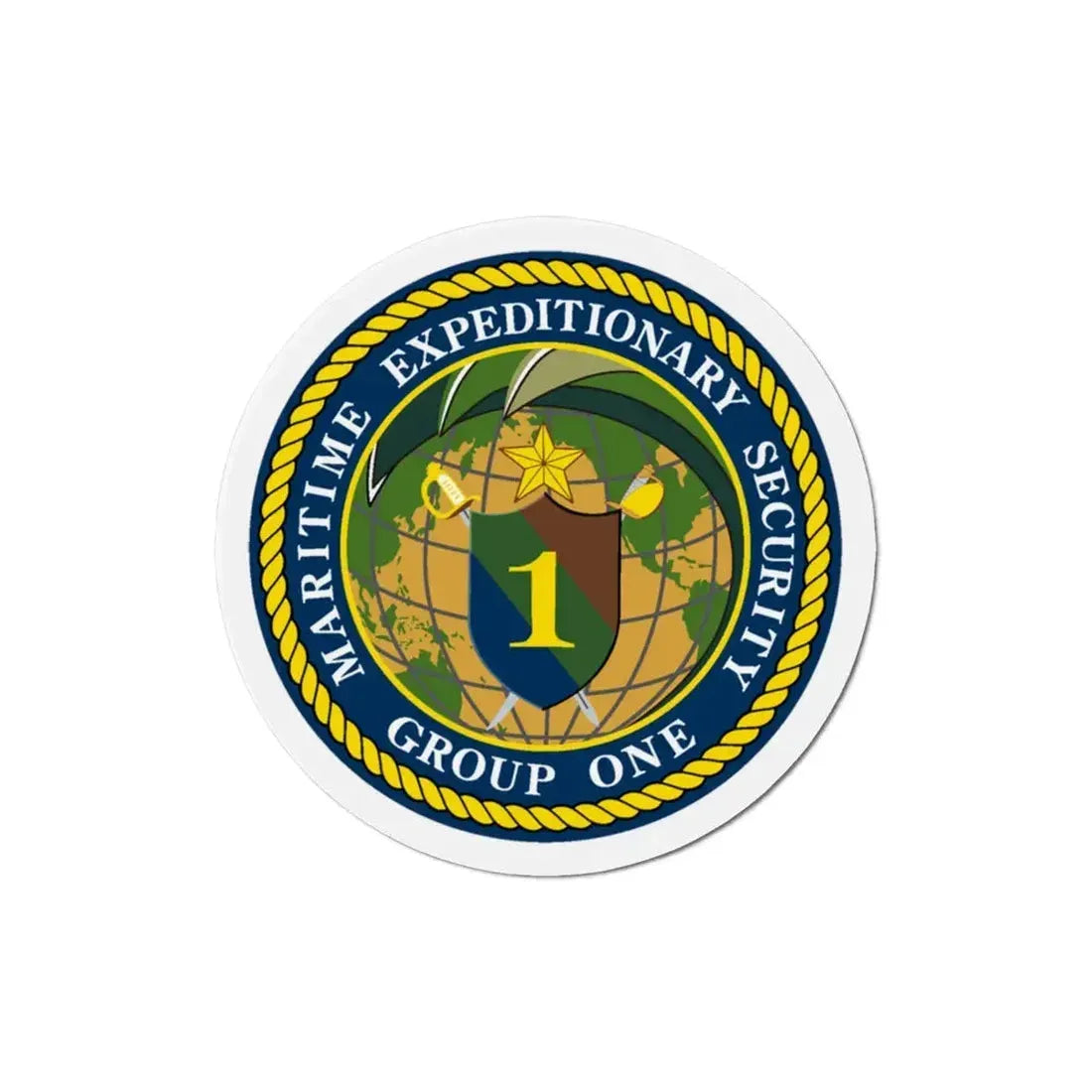 Maritime Expeditionary Grp 1 (U.S. Navy) Refrigerator Magnet 3 Inch - The Sticker Space