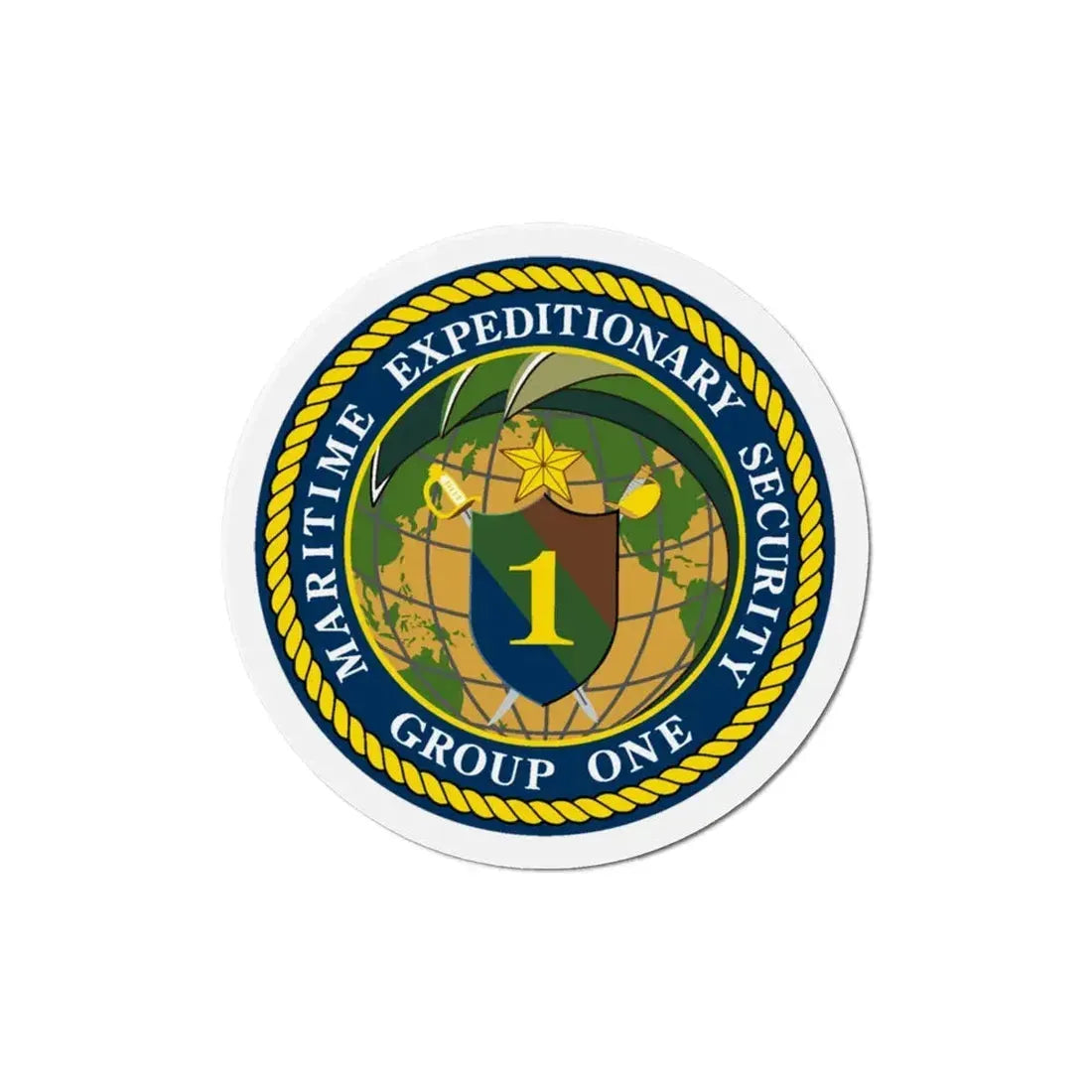 Maritime Expeditionary Grp 1 (U.S. Navy) Refrigerator Magnet 4 Inch - The Sticker Space