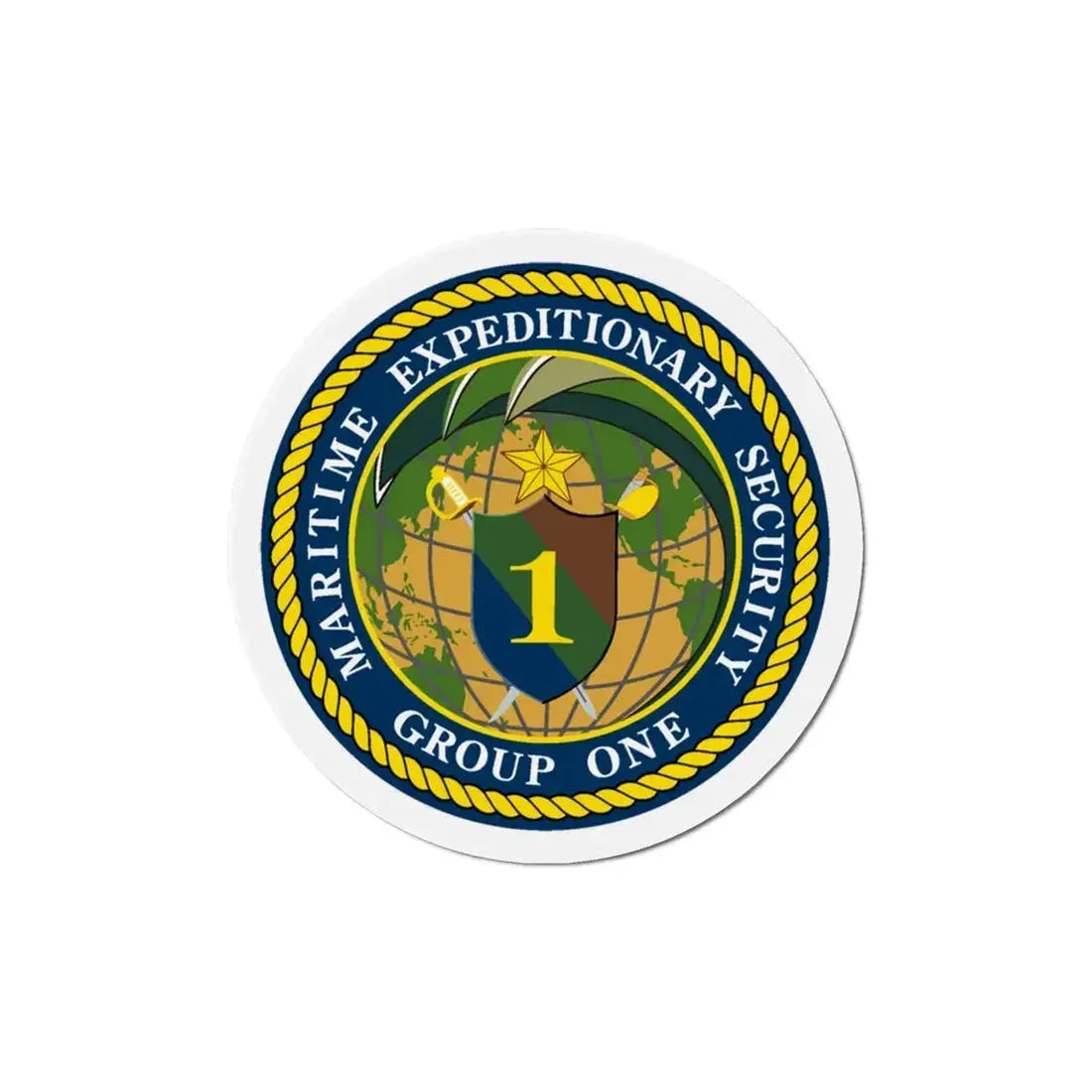 Maritime Expeditionary Grp 1 (U.S. Navy) Refrigerator Magnet 5 Inch - The Sticker Space