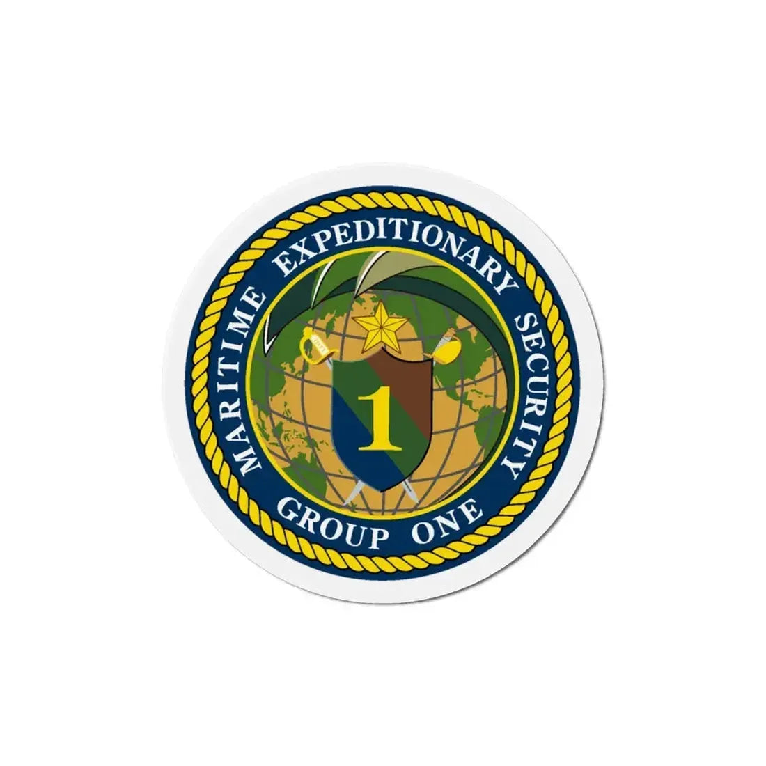 Maritime Expeditionary Grp 1 (U.S. Navy) Refrigerator Magnet 6 Inch - The Sticker Space