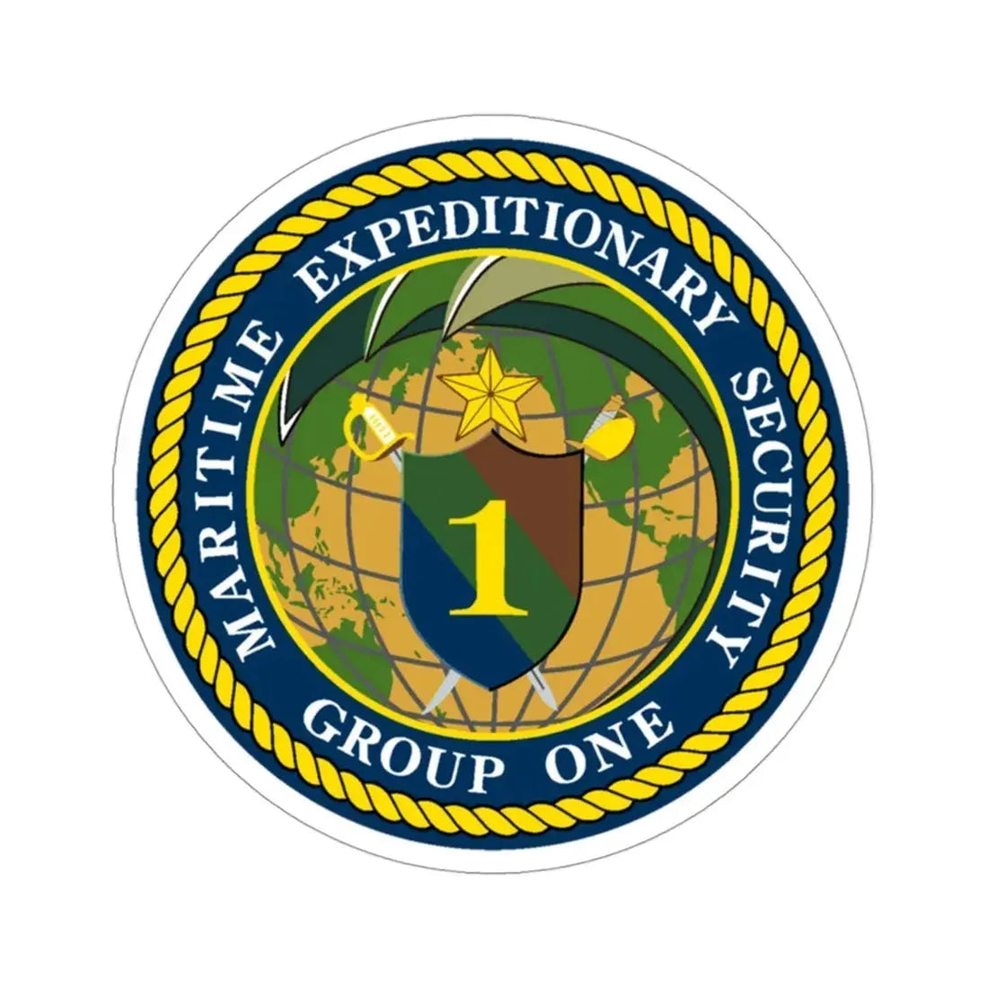 Maritime Expeditionary Grp 1 (U.S. Navy) STICKER Vinyl Die-Cut Decal - The Sticker Space