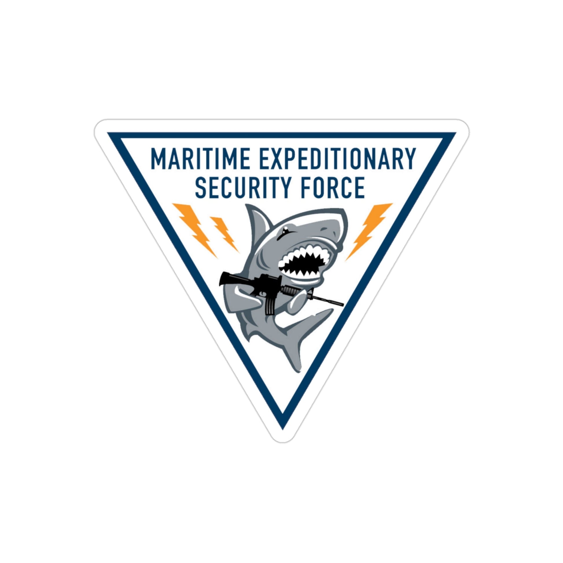 Maritime Expeditionary Security Force (U.S. Navy) Transparent STICKER Die-Cut Vinyl Decal-3 Inch-The Sticker Space