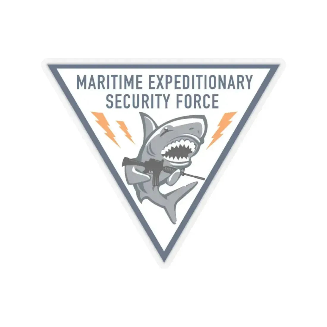 Maritime Expeditionary Security Force (U.S. Navy) STICKER Vinyl Kiss-Cut Decal 4 Inch Transparent - The Sticker Space