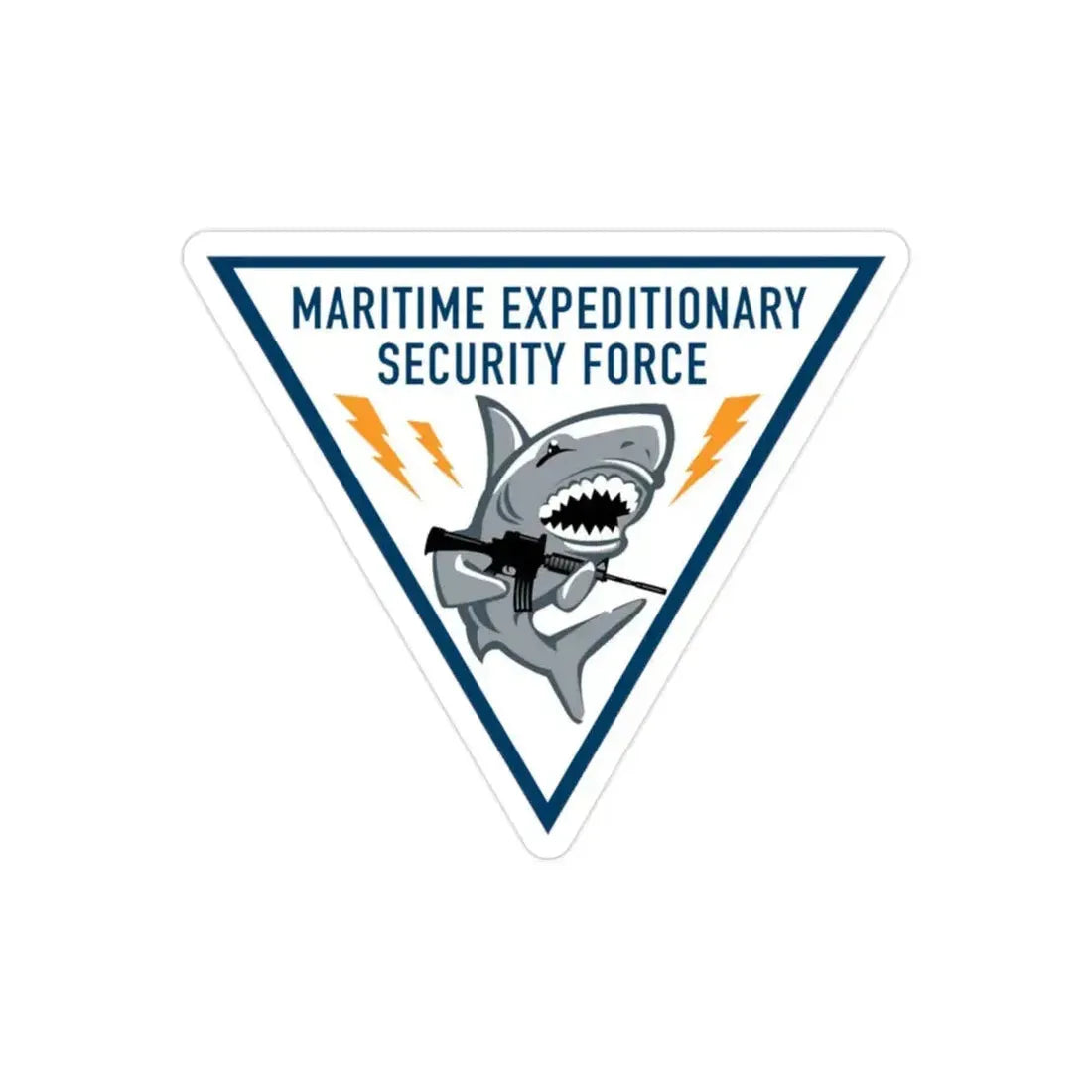 Maritime Expeditionary Security Force (U.S. Navy) Transparent STICKER Die-Cut Vinyl Decal 2 Inch Transparent - The Sticker Space