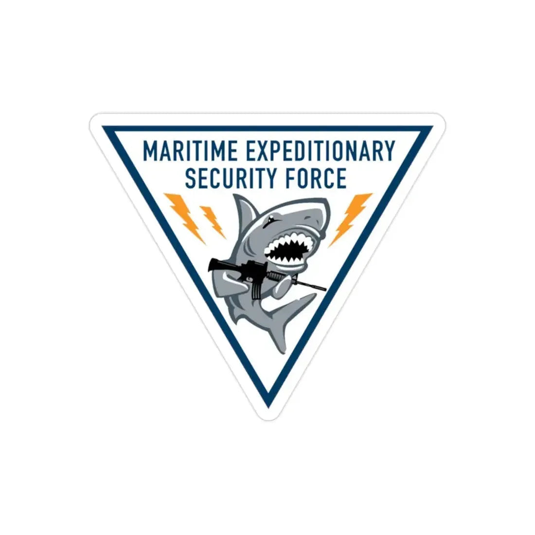 Maritime Expeditionary Security Force (U.S. Navy) Transparent STICKER Die-Cut Vinyl Decal 2 Inch Transparent - The Sticker Space