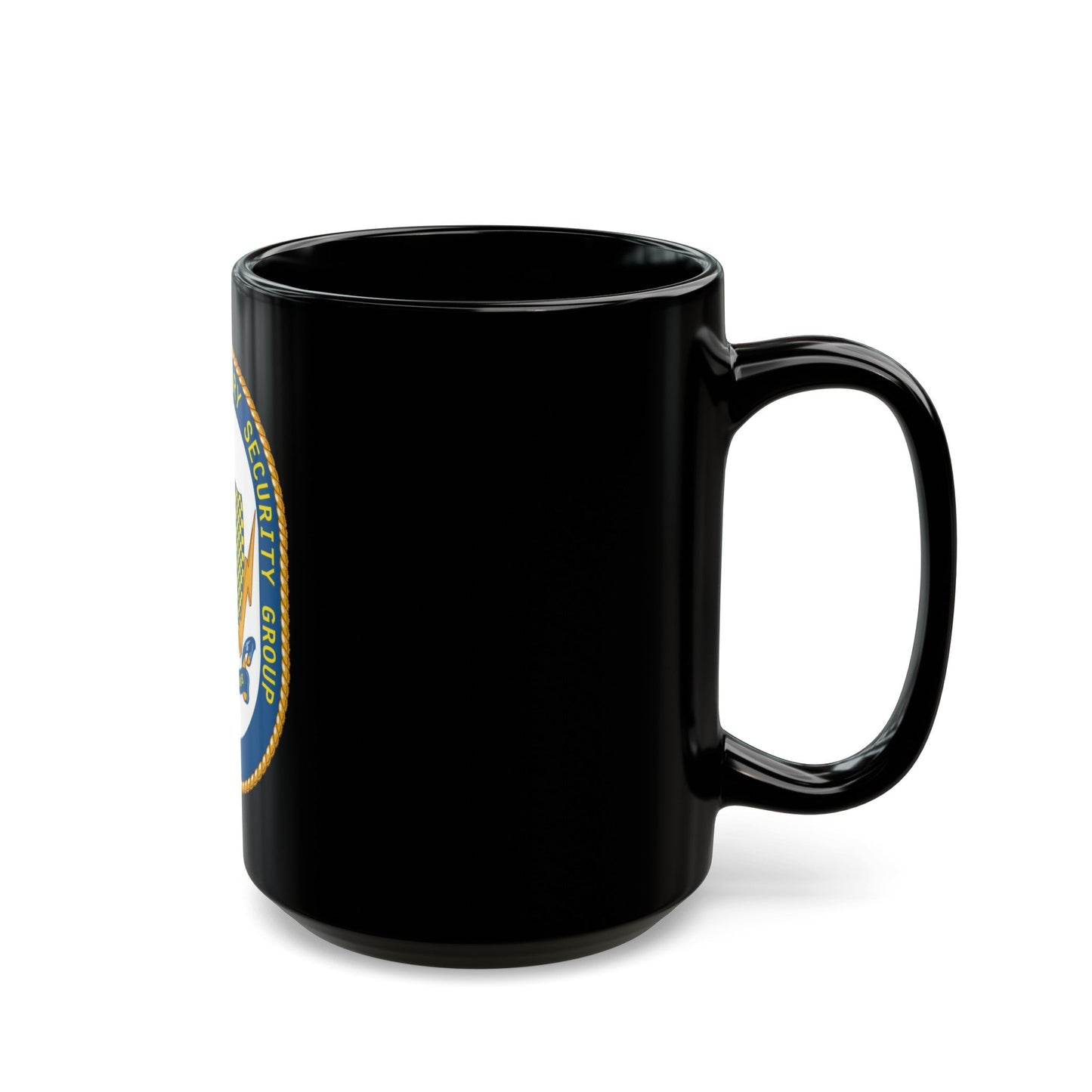 Maritime Expeditionary Security Group One (U.S. Navy) Black Coffee Mug-The Sticker Space