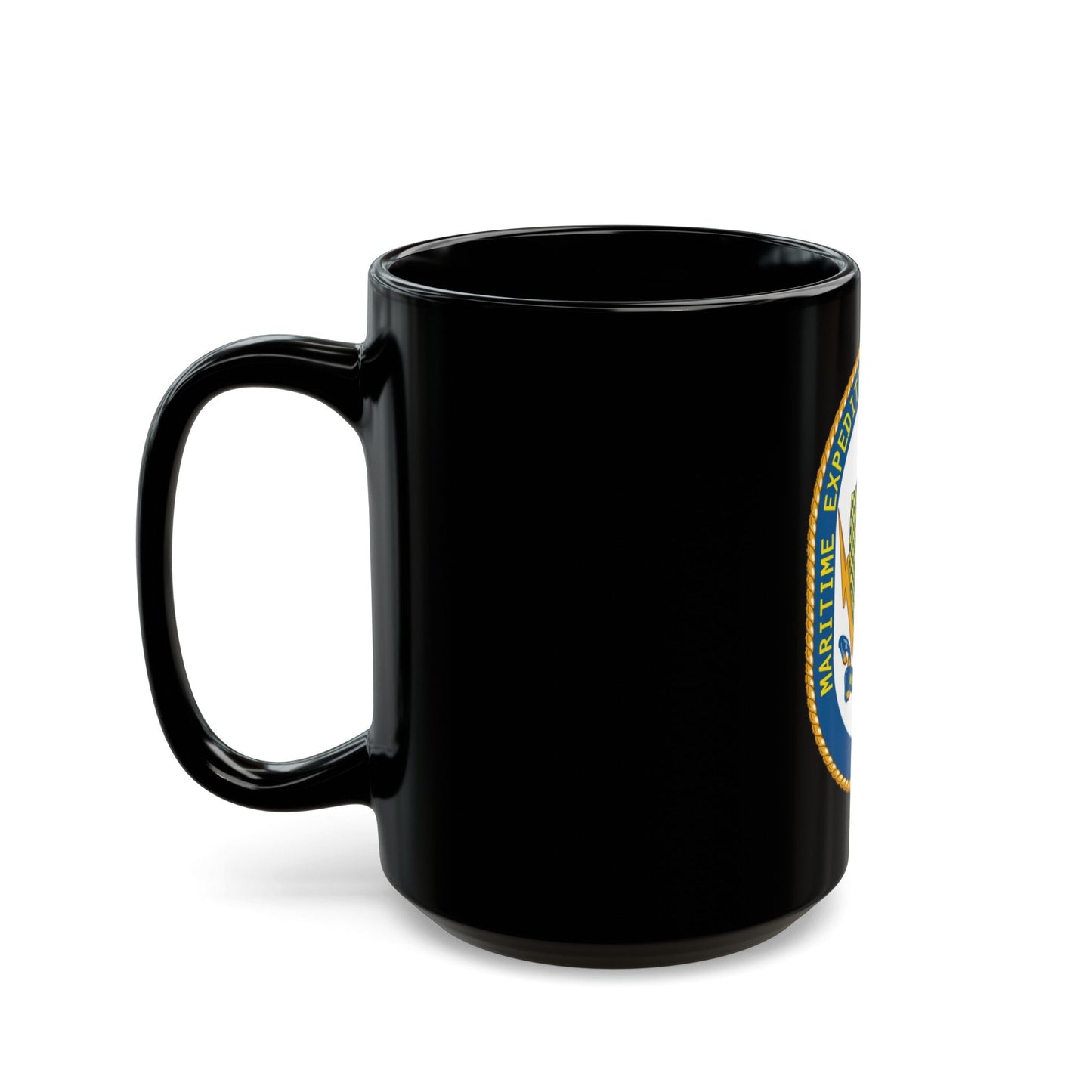 Maritime Expeditionary Security Group One (U.S. Navy) Black Coffee Mug-The Sticker Space