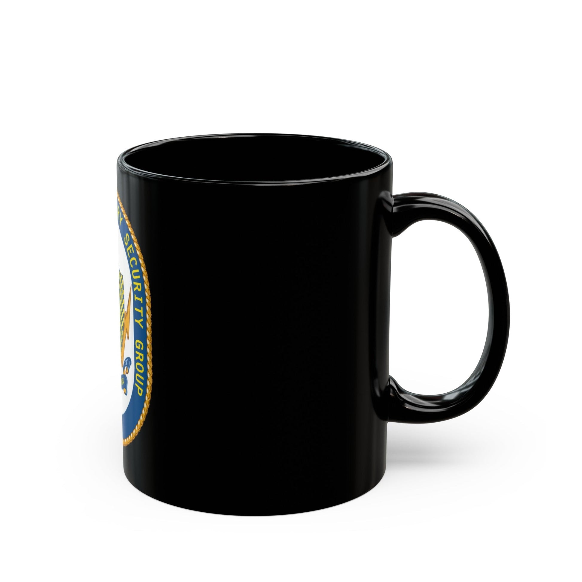 Maritime Expeditionary Security Group One (U.S. Navy) Black Coffee Mug-The Sticker Space