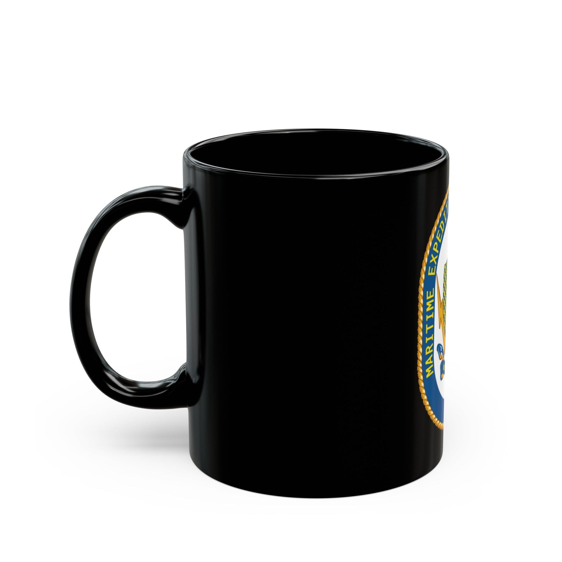 Maritime Expeditionary Security Group One (U.S. Navy) Black Coffee Mug-The Sticker Space