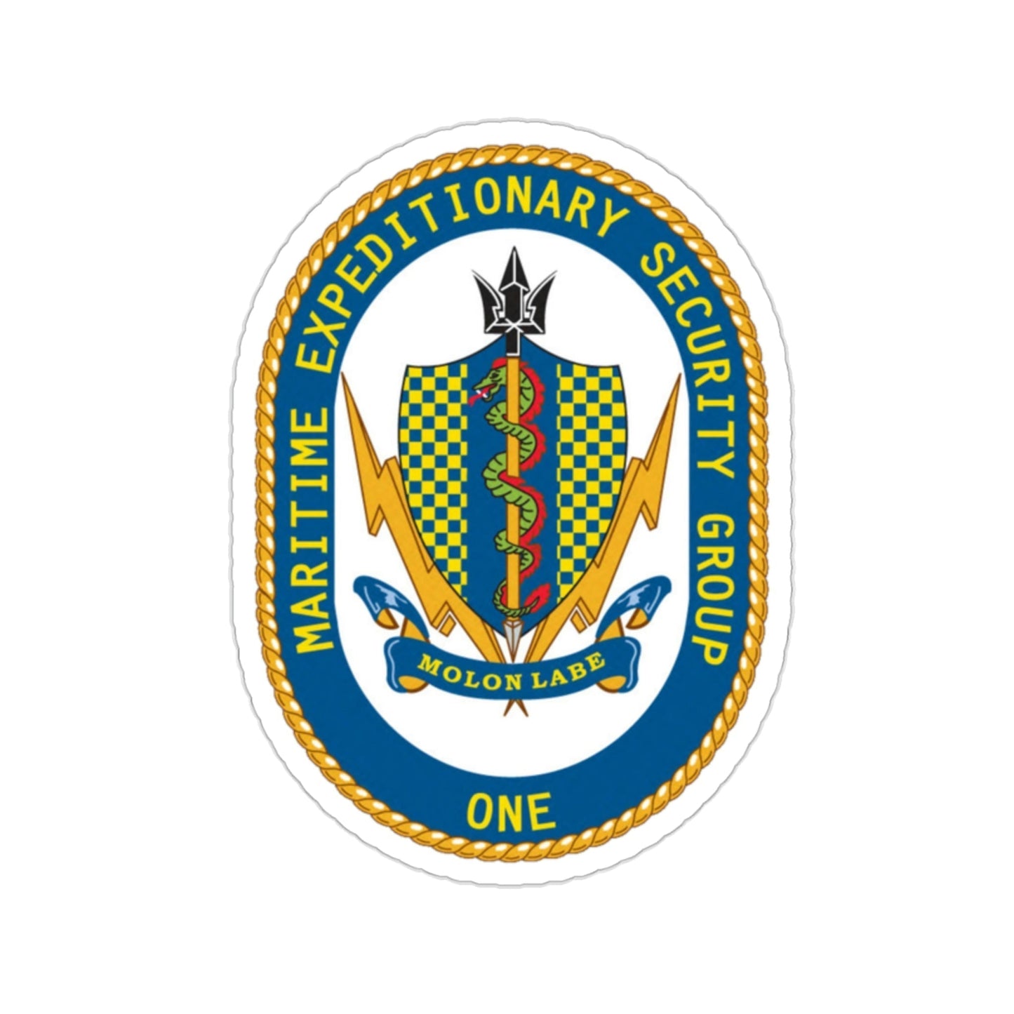 Maritime Expeditionary Security Group One (U.S. Navy) STICKER Vinyl Die-Cut Decal-2 Inch-The Sticker Space