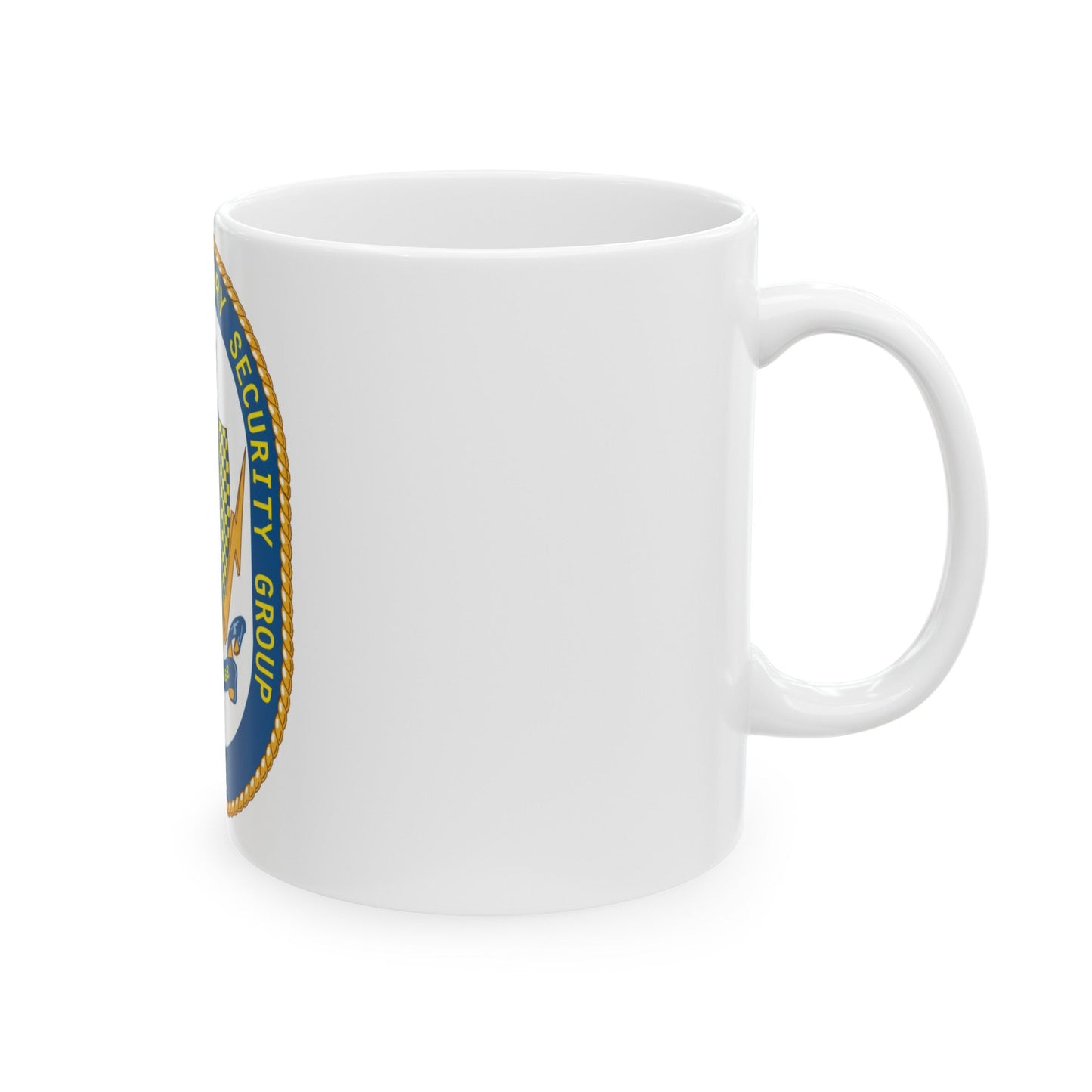 Maritime Expeditionary Security Group One (U.S. Navy) White Coffee Mug-The Sticker Space