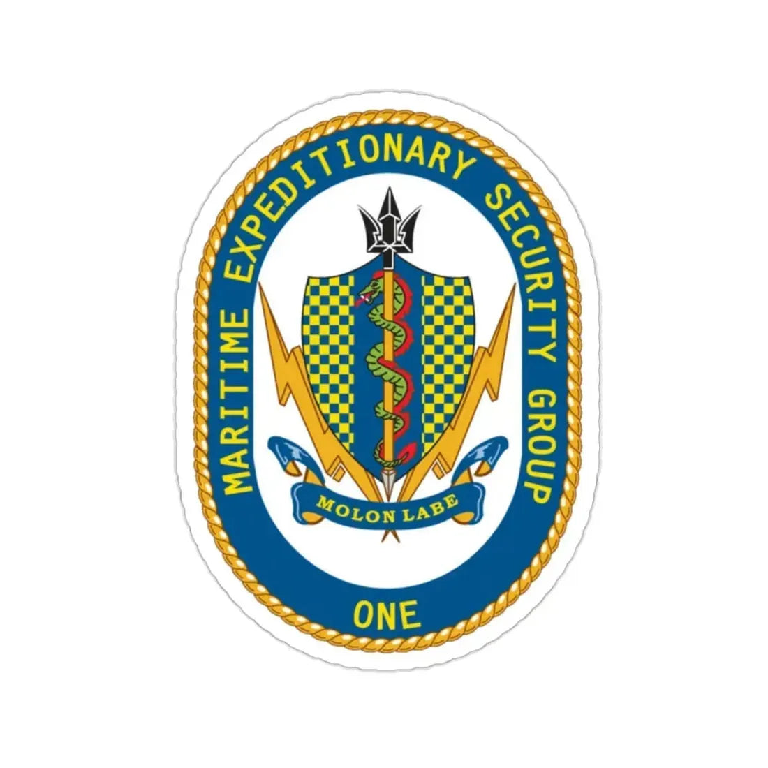 Maritime Expeditionary Security Group One (U.S. Navy) STICKER Vinyl Die-Cut Decal 2 Inch - The Sticker Space