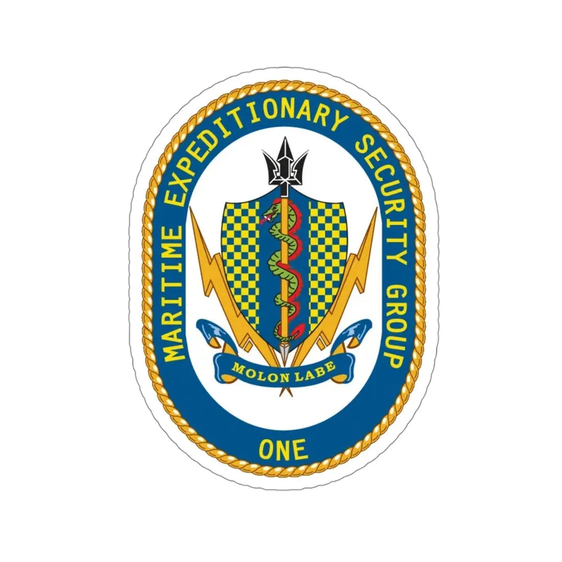 Maritime Expeditionary Security Group One (U.S. Navy) STICKER Vinyl Die-Cut Decal - The Sticker Space