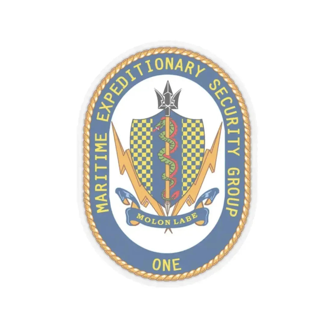 Maritime Expeditionary Security Group One (U.S. Navy) STICKER Vinyl Kiss-Cut Decal 2 Inch Transparent - The Sticker Space