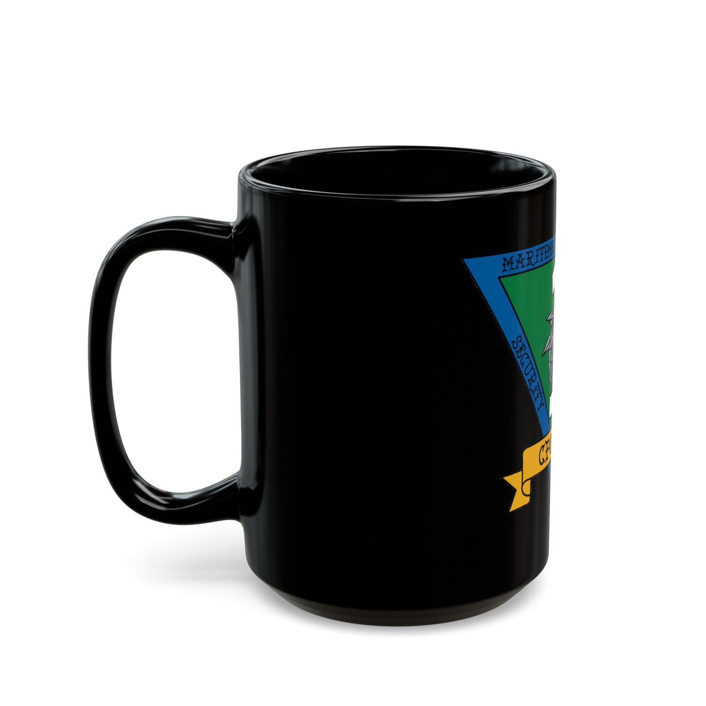 Maritime Expeditionary Security Sq One CPO MESS (U.S. Navy) Black Coffee Mug-The Sticker Space