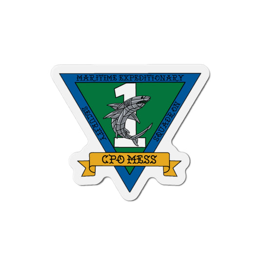 Maritime Expeditionary Security Sq One CPO MESS (U.S. Navy) Die-Cut Magnet-The Sticker Space