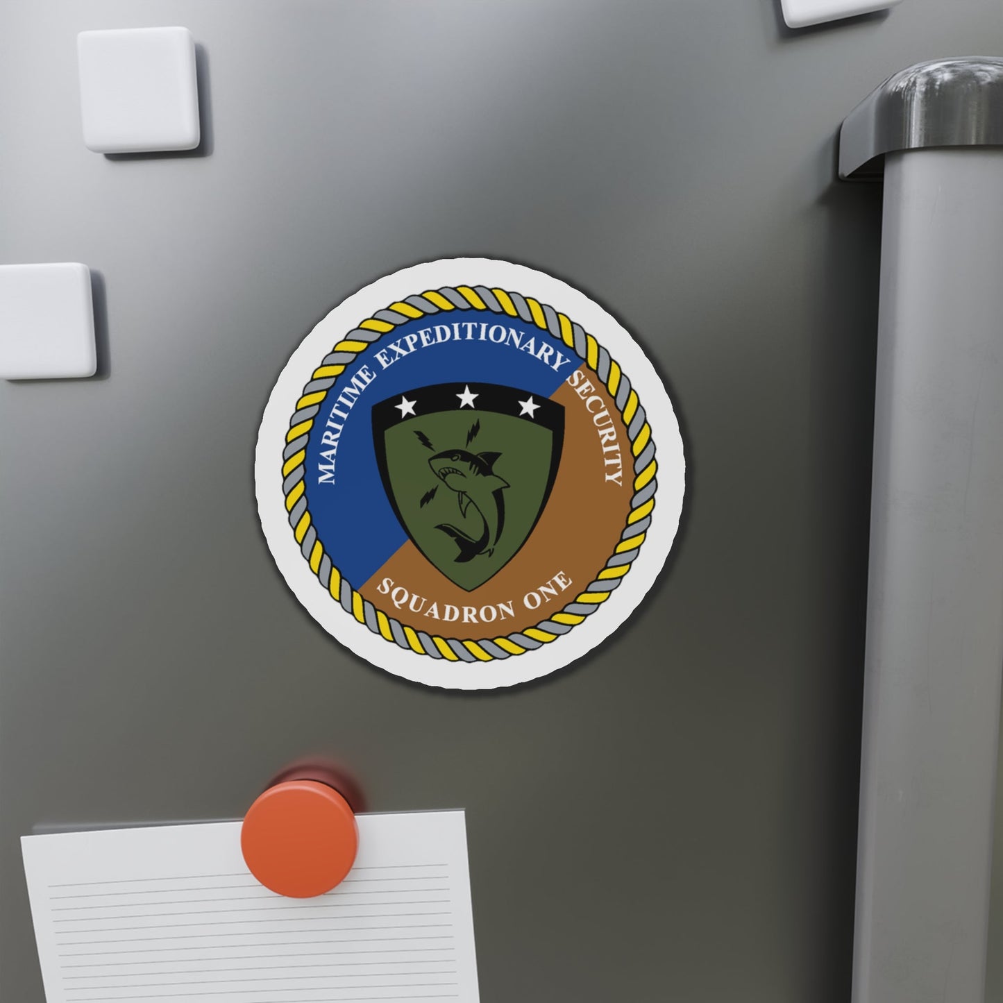 Maritime Expeditionary Security Sq One (U.S. Navy) Die-Cut Magnet-The Sticker Space