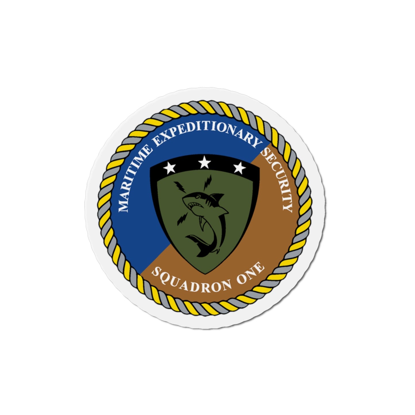 Maritime Expeditionary Security Sq One (U.S. Navy) Die-Cut Magnet-The Sticker Space