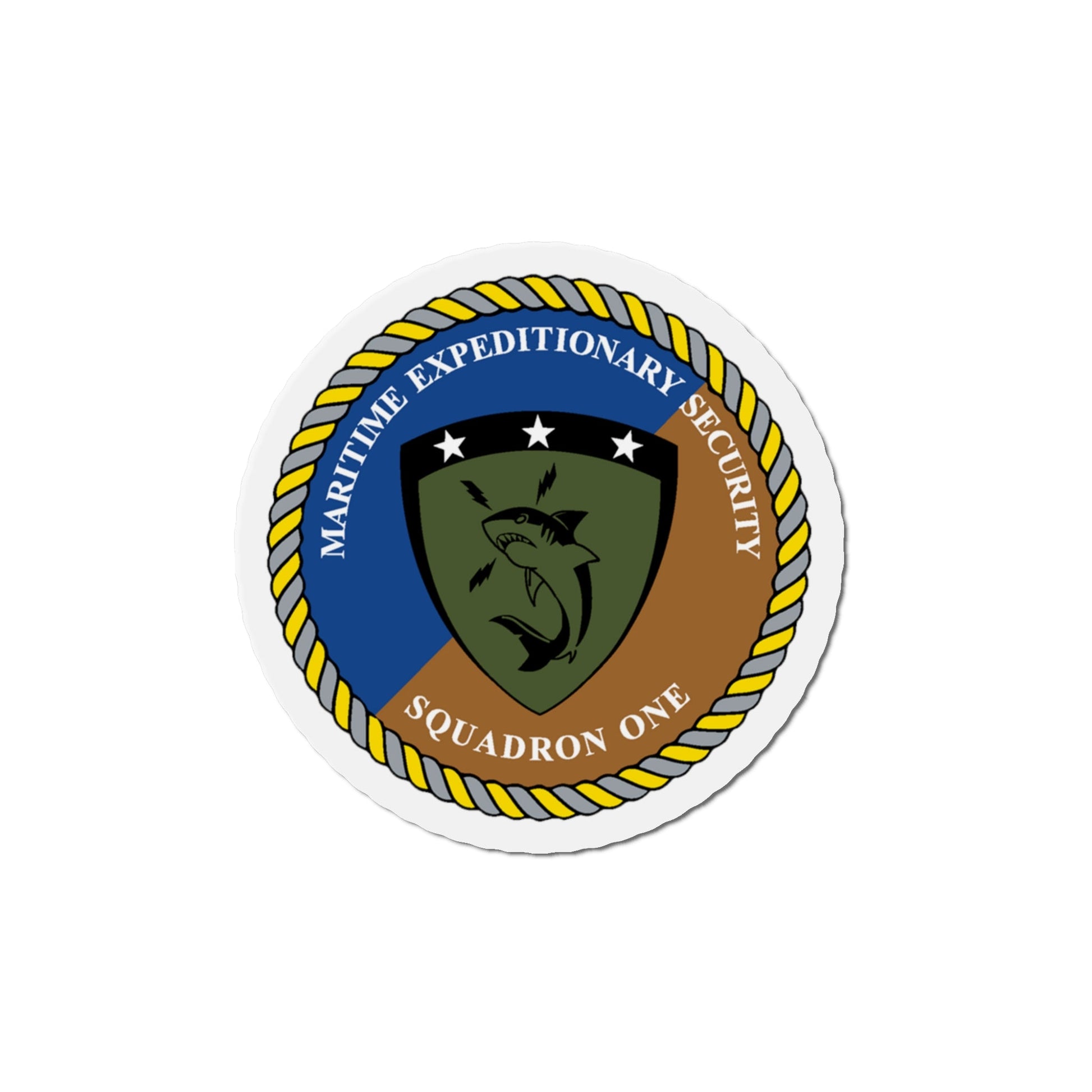 Maritime Expeditionary Security Sq One (U.S. Navy) Die-Cut Magnet-The Sticker Space