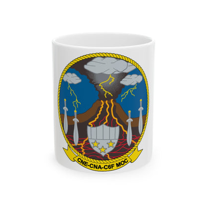 Maritime Operations Center C6F (U.S. Navy) White Coffee Mug-11oz-The Sticker Space