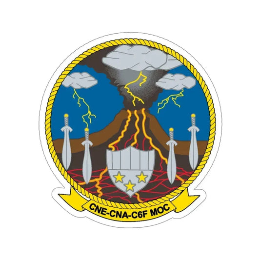 Maritime Operations Center C6F (U.S. Navy) STICKER Vinyl Die-Cut Decal 6 Inch - The Sticker Space