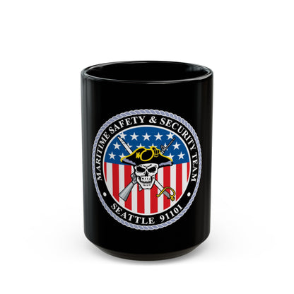 Maritime Safety & Security Team Seattle MSST (U.S. Coast Guard) Black Coffee Mug-15oz-The Sticker Space